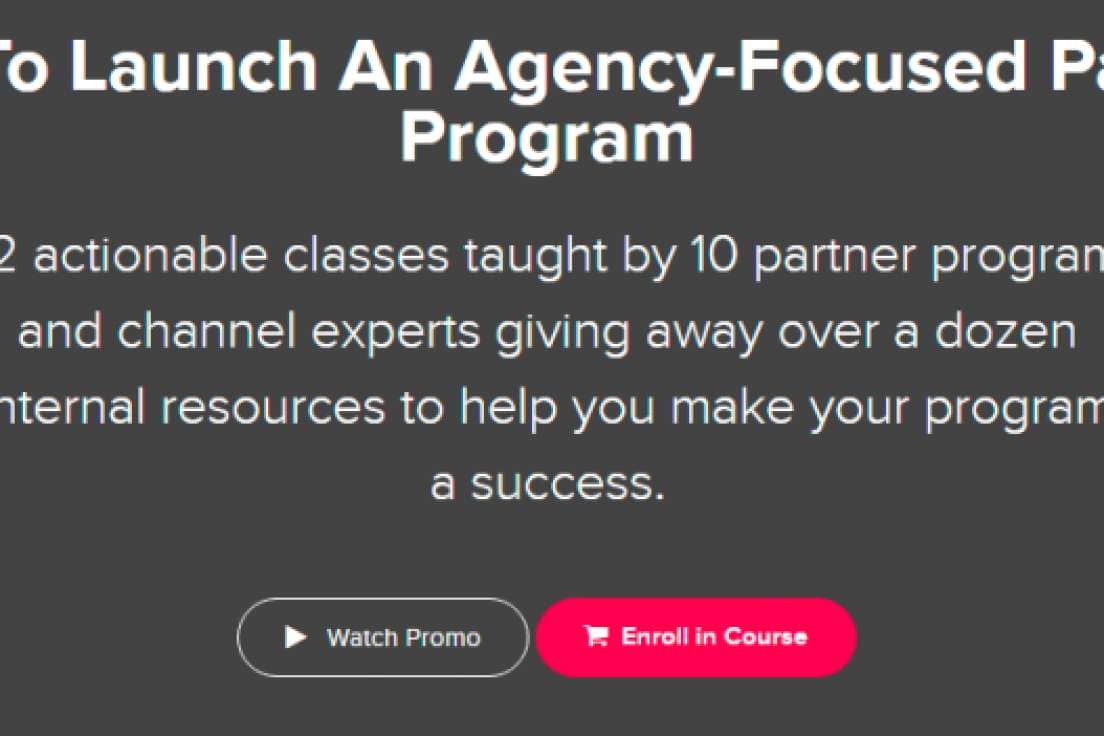 Alex Glenn – How To Launch an Agency-Focused Partner Program