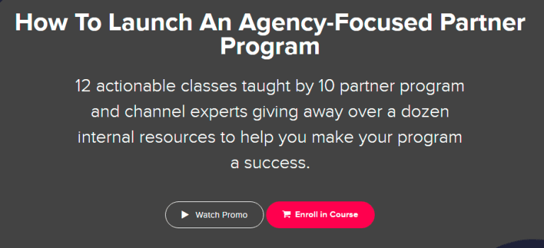 Alex Glenn – How To Launch An Agency-Focused Partner Program