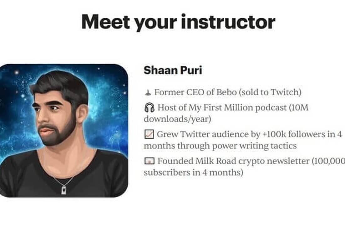 Shaan Puri – Become 2x Better at Writing in 8 Days – Power Writing (GROUP BUY)