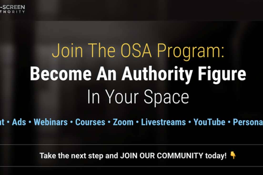 On-Screen Authority – The Online Course